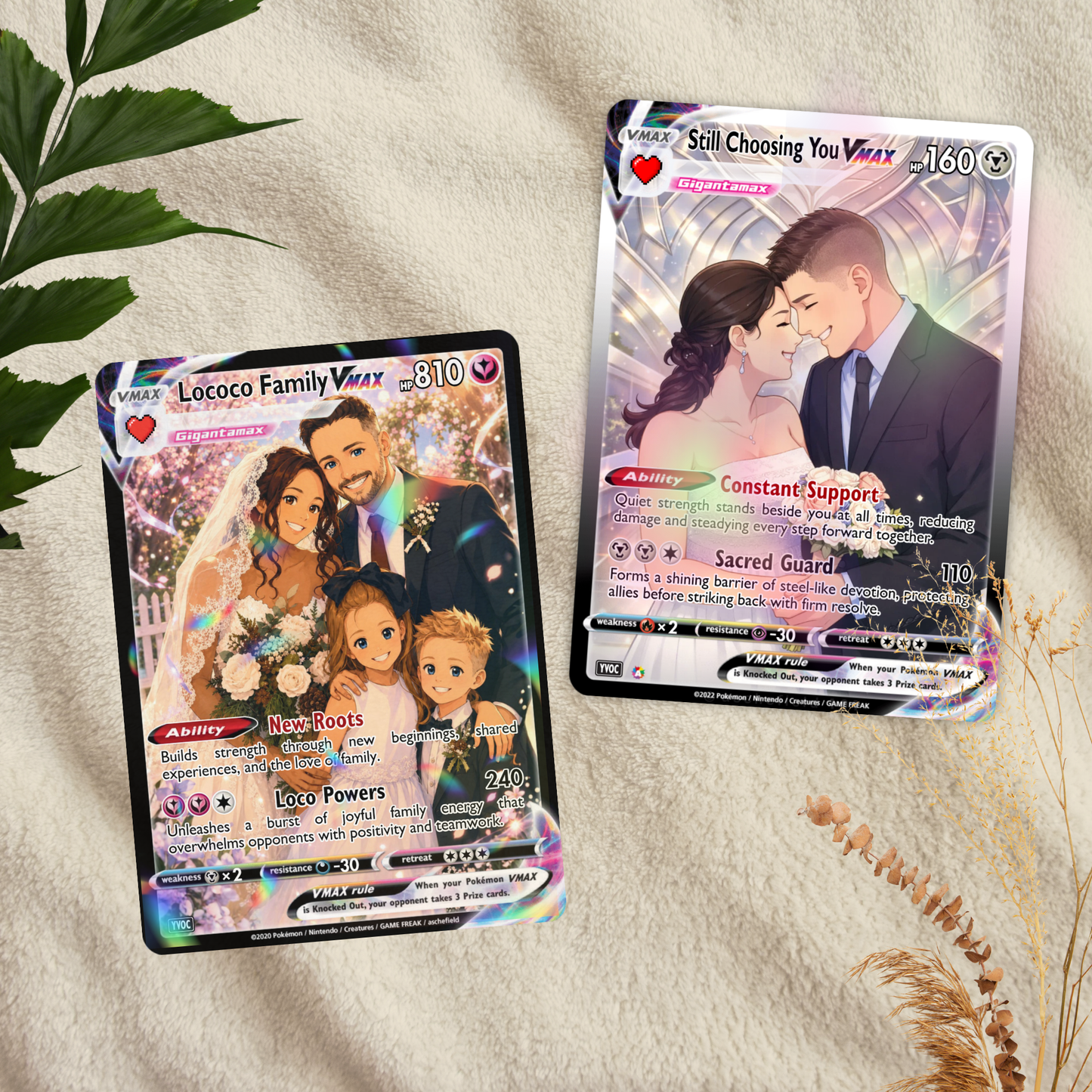 Custom Pokémon Card — Couples